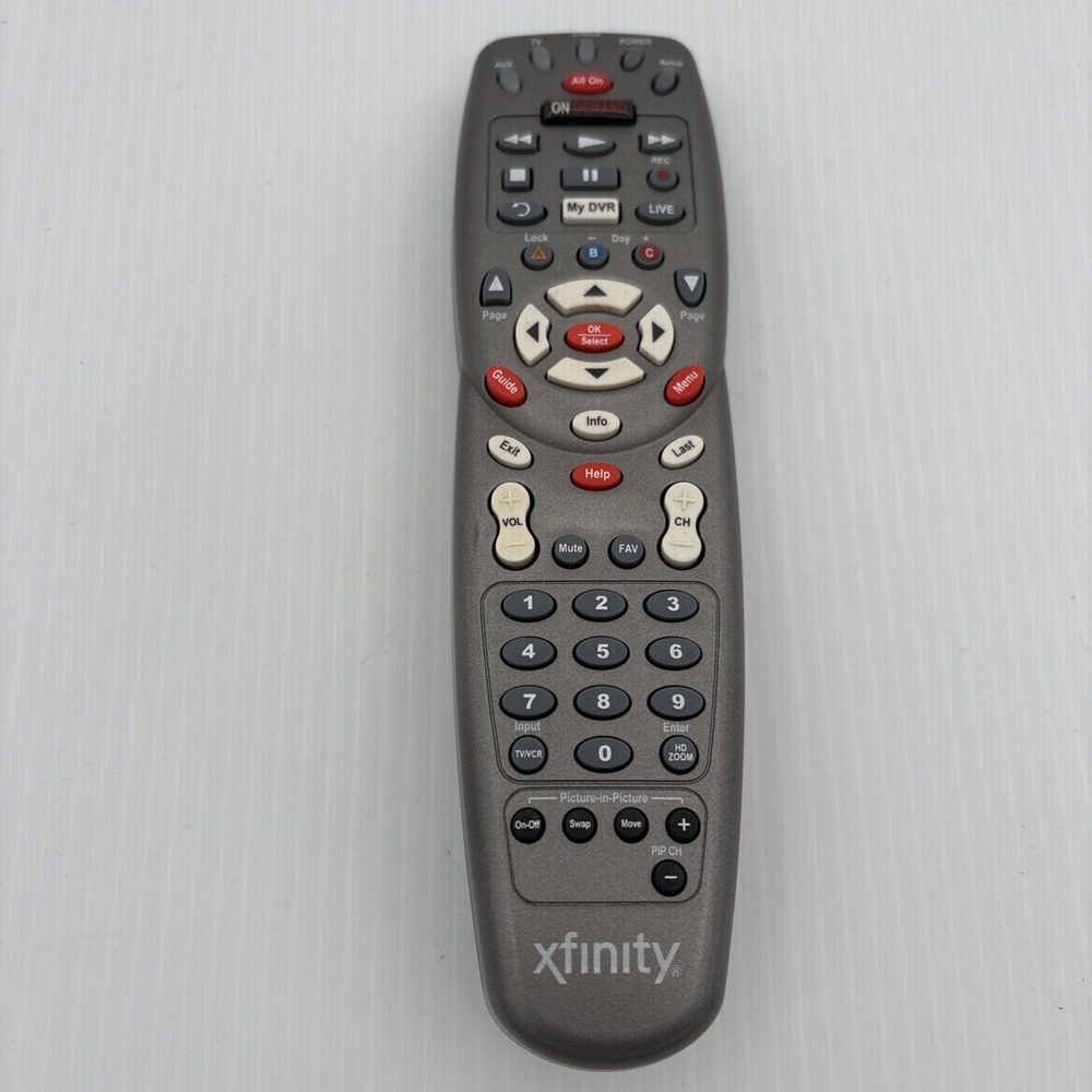 Comcast XFINITY Custom DVR 3-Device Remote Gray/Grey